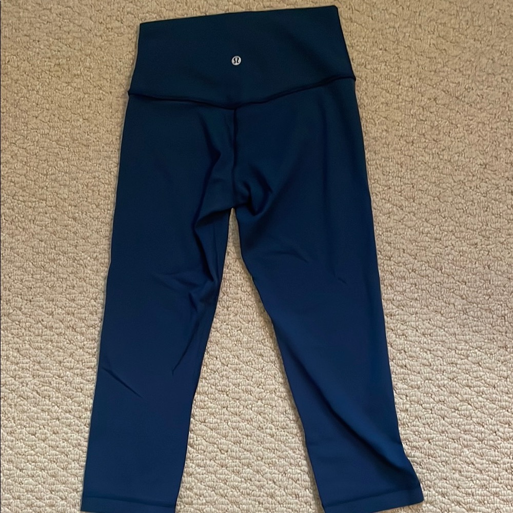 Lululemon align French navy crop 17” leggings size 4